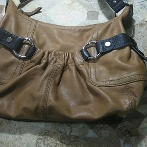 Tignanello Large Shoulderbag Handbag Leather Tan